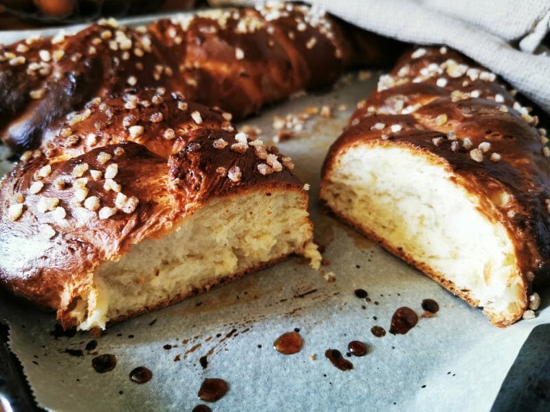 Cliquez pour zoomer ! Brioche tressée à la mie filante Thermomix par gaelle_87
