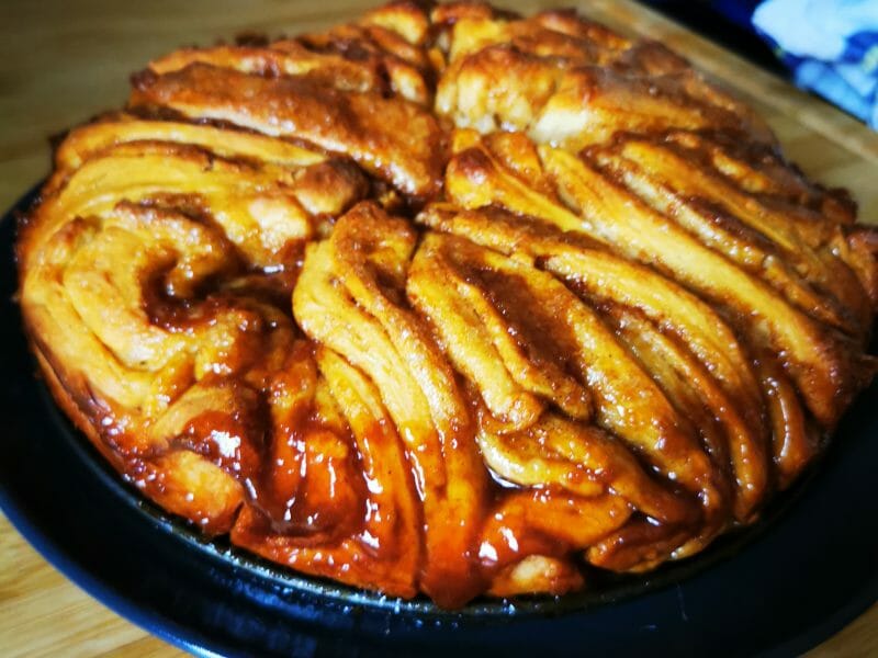 Cliquez pour zoomer ! Brioche à effeuiller à la cannelle Thermomix par gaelle_87