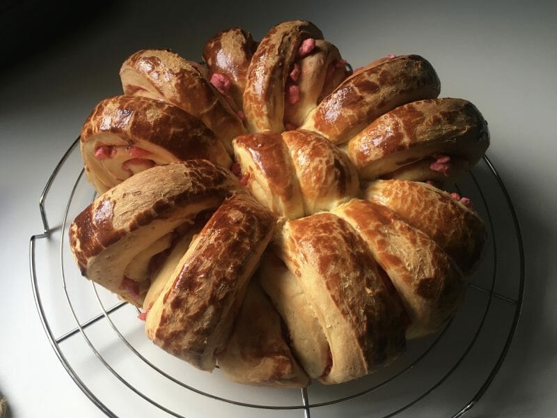 Cliquez pour zoomer ! Brioche aux pralines roses Thermomix par Milie74