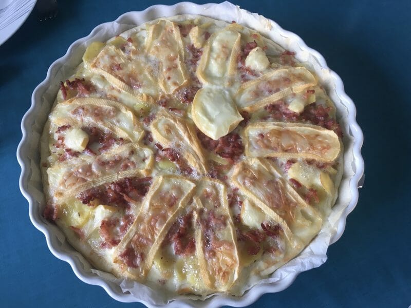 Cliquez pour zoomer ! Tarte aux pommes de terre et lardons Thermomix par Milie74