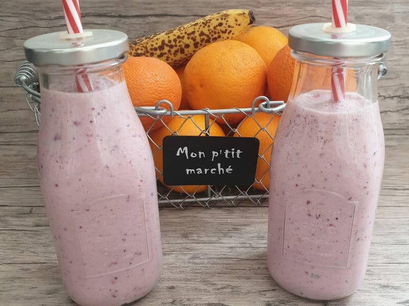Cliquez pour zoomer ! Smoothie fruits rouges et banane Thermomix par DelfM