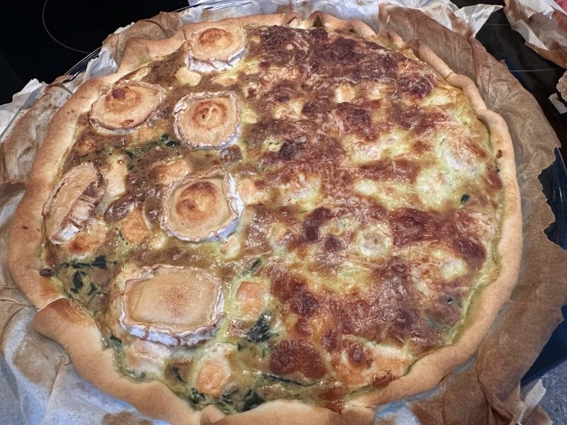 Cliquez pour zoomer ! Tarte épinards, saumon et chèvre Thermomix par sim23