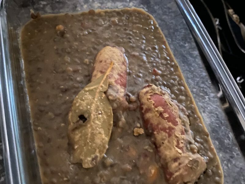 Cliquez pour zoomer ! Lentilles et ses saucisses Thermomix par cha1811