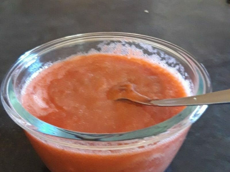 Cliquez pour zoomer ! Compote fraise rhubarbe Thermomix par Ln