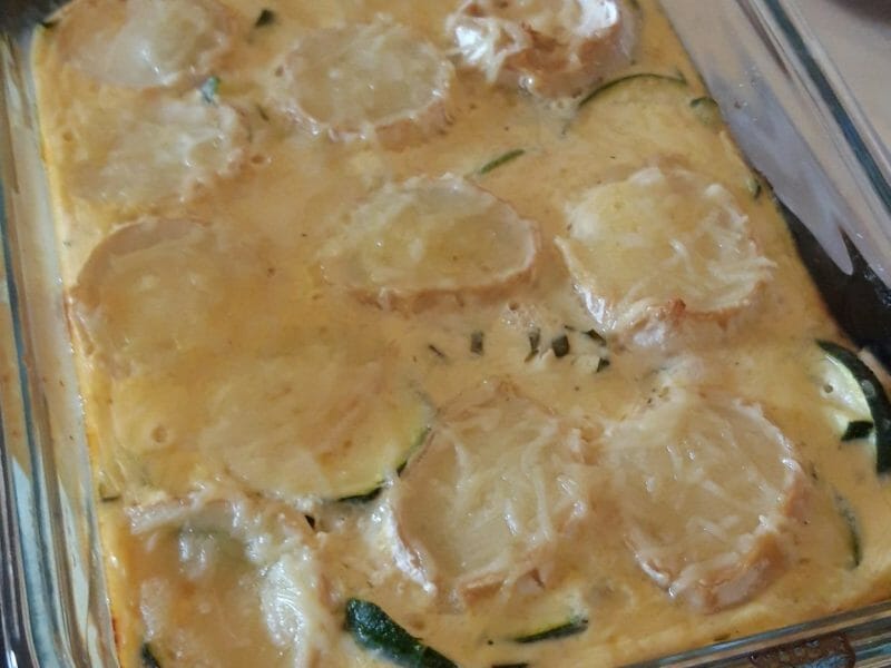 Cliquez pour zoomer ! Gratin de courgettes au chèvre Thermomix par Ln