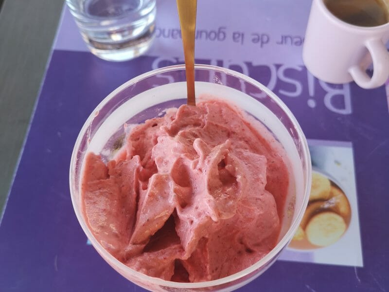 Cliquez pour zoomer ! Sorbet pêche Thermomix par njcb