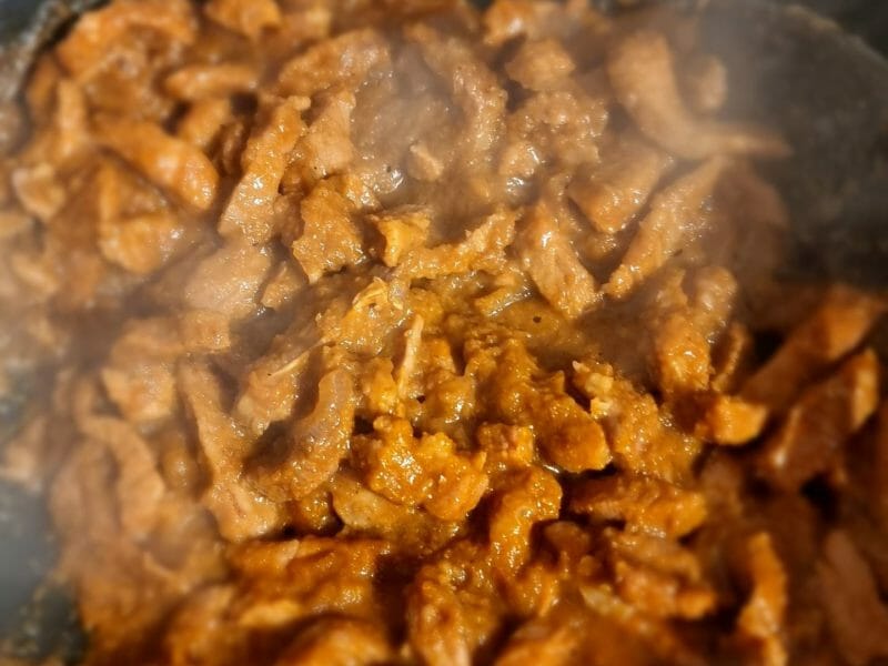 Cliquez pour zoomer ! Dwaeji Bulgogi – Porc épicé à la coréenne Thermomix par Karine H20athome