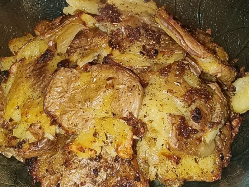 Cliquez pour zoomer ! Smashed potatoes Thermomix par Karine H20athome