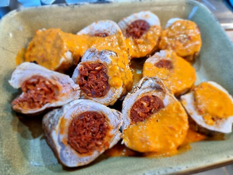 Cliquez pour zoomer ! Filet mignon au chorizo Thermomix par Karine H20athome