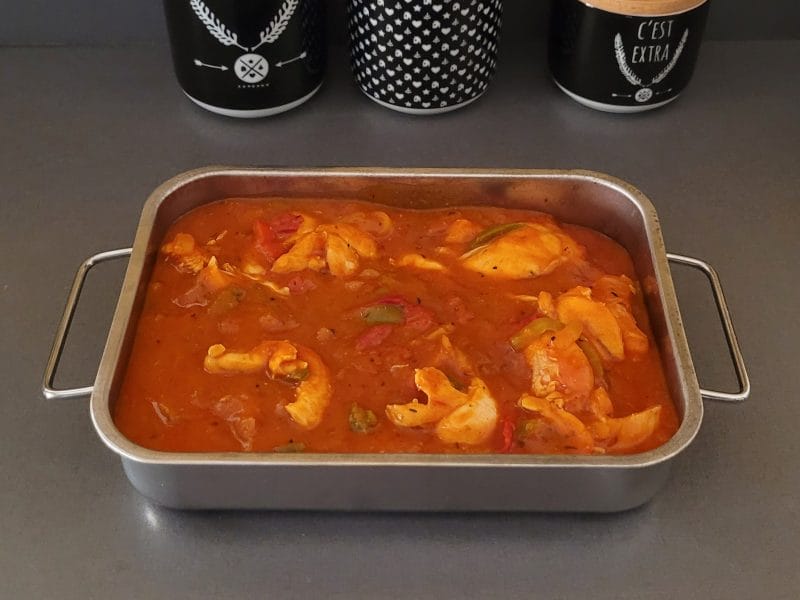 Cliquez pour zoomer ! Escalopes de poulet basquaise Thermomix par Agathe RS