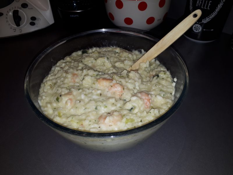 Cliquez pour zoomer ! Risotto courgettes et crevettes Thermomix par Agathe RS
