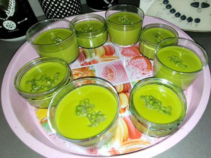 Cliquez pour zoomer ! Crème de petits pois à la mozzarella Thermomix par Agathe RS