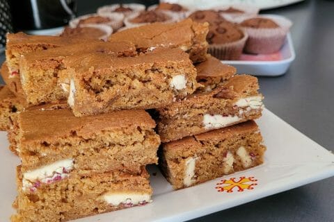 Cliquez pour zoomer ! Carrés spéculoos et chocolat blanc Thermomix par Agathe RS