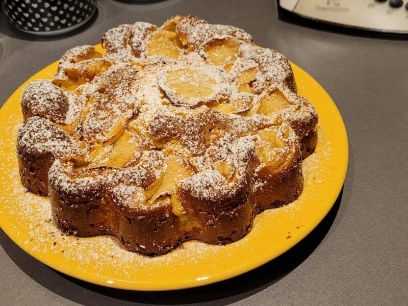 Cliquez pour zoomer ! Gâteau aux pommes et mascarpone Thermomix par Agathe RS