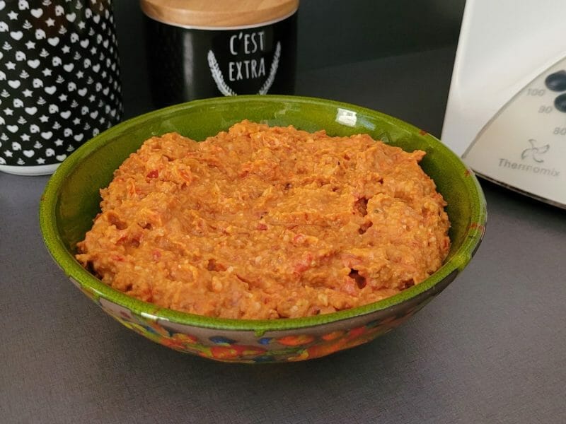 Cliquez pour zoomer ! Tartinade poivrons, noix de cajou et tomates séchées Thermomix par Agathe RS