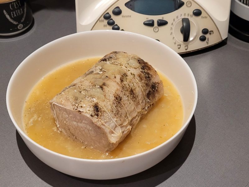 Cliquez pour zoomer ! Roti de porc sauce échalote Thermomix par Agathe RS
