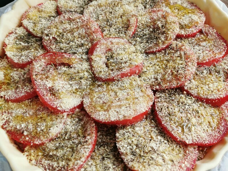 Cliquez pour zoomer ! Tarte salée façon tomates farcies Thermomix par mamsarah