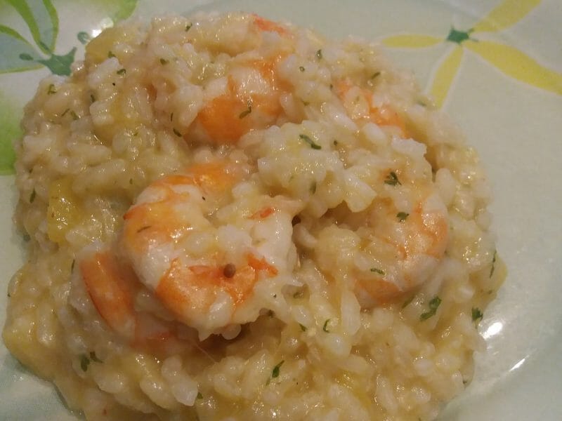 Cliquez pour zoomer ! Risotto courgettes et crevettes Thermomix par veronika22130