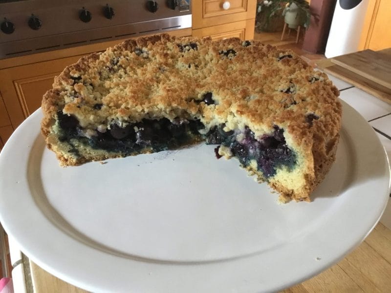 Cliquez pour zoomer ! Tarte aux myrtilles façon crumble Thermomix par identifiantgourmand