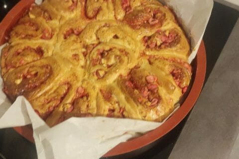 Cliquez pour zoomer ! Brioche aux pralines roses Thermomix par carine31700