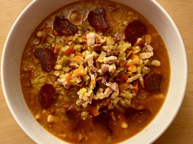 Cliquez pour zoomer ! Mijoté d’haricots blanc légumes et chorizo Thermomix par alexandra_117