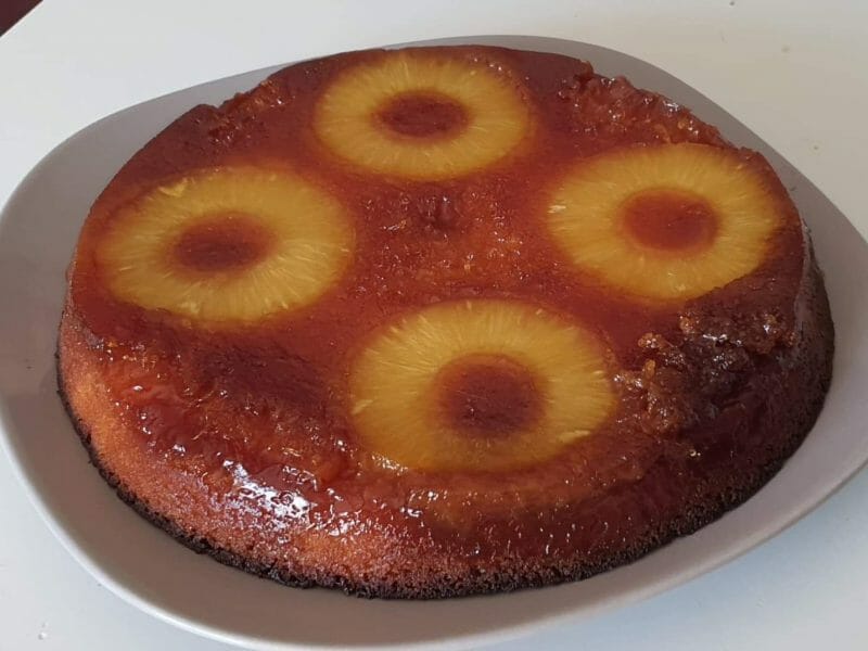 Cliquez pour zoomer ! Gâteau renversé à l’ananas Thermomix par agnes78