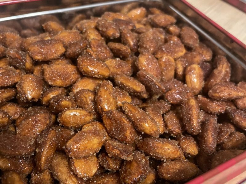 Cliquez pour zoomer ! Amandes grillées à la cannelle et au miel Thermomix par valinette25