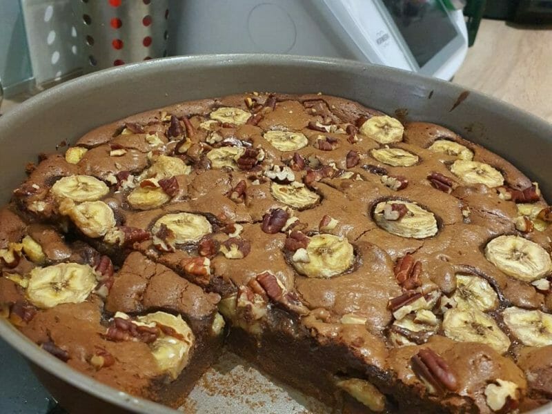 Cliquez pour zoomer ! Brownie fondant choco-banane Thermomix par katia_44