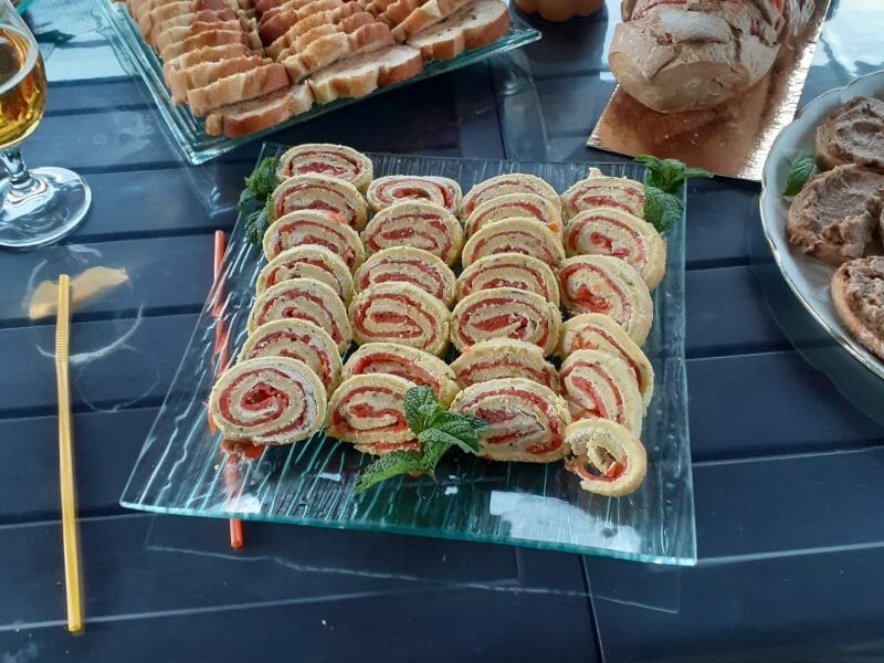 Cliquez pour zoomer ! Roulé aux courgettes et au saumon fumé Thermomix par lilieludo