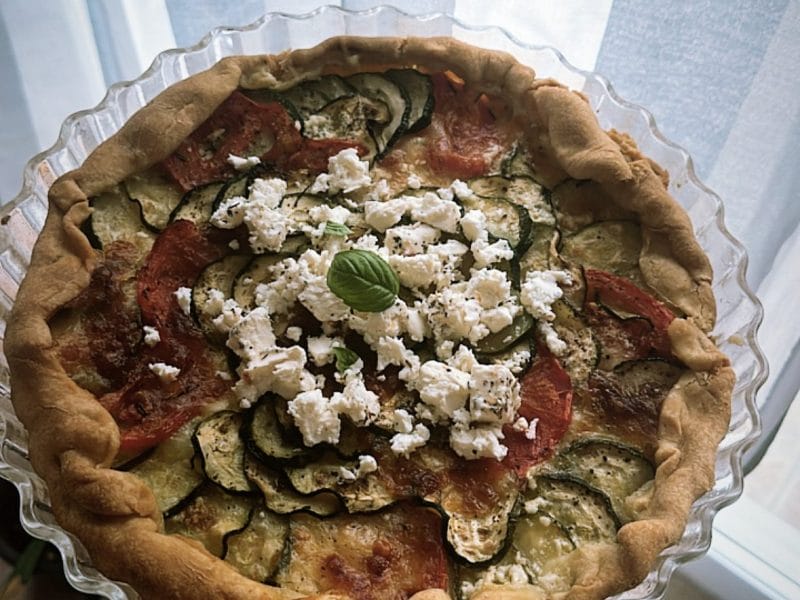 Cliquez pour zoomer ! Tarte courgettes et ricotta Thermomix par Judjoulai