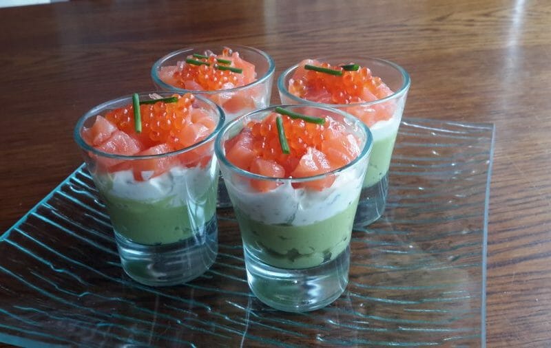 Cliquez pour zoomer ! Verrines saumon avocat Thermomix par bveia44