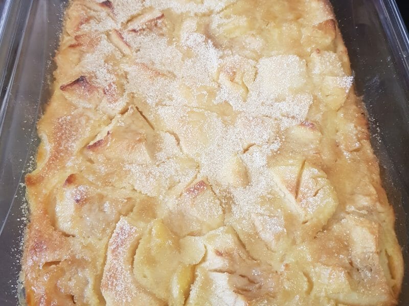 Cliquez pour zoomer ! Flognarde aux pommes (clafoutis aux pommes) Thermomix par nadia04