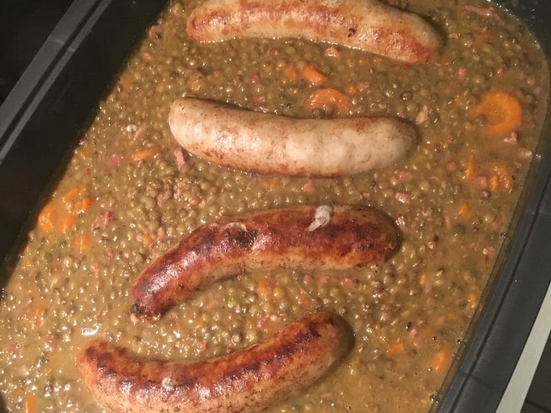 Cliquez pour zoomer ! Lentilles et ses saucisses Thermomix par Maenoja