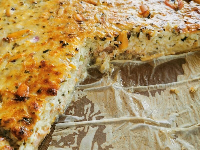 Cliquez pour zoomer ! Quiche saumon et courgettes Thermomix par emmahuel80