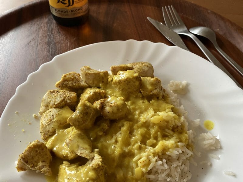 Cliquez pour zoomer ! Blancs de poulet sauce moutarde et curry Thermomix par doowaap61