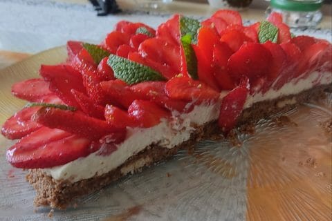 Cliquez pour zoomer ! Tarte aux fraises sans cuisson Thermomix par valenttine