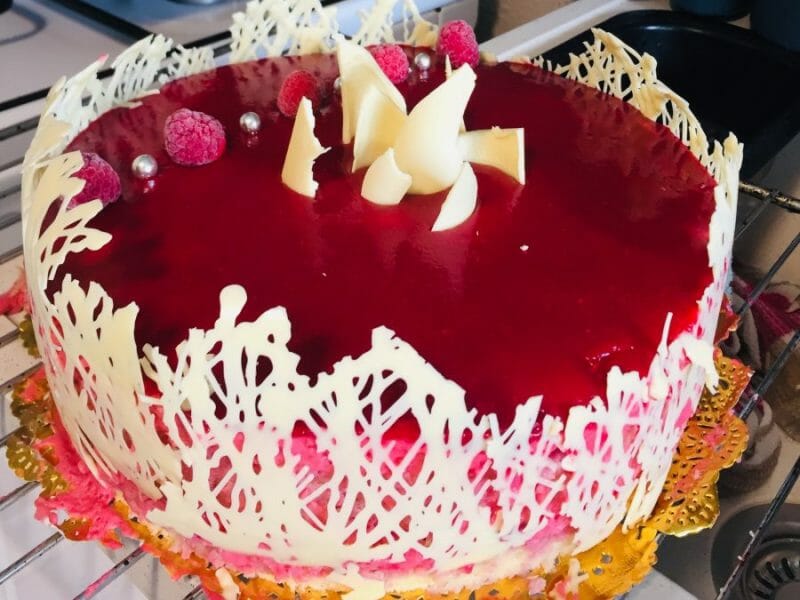Cliquez pour zoomer ! Bavarois aux framboises Thermomix par Jadoujess