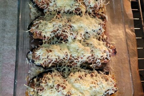 Cliquez pour zoomer ! Aubergines farcies à la viande hachée Thermomix par sabrina_170