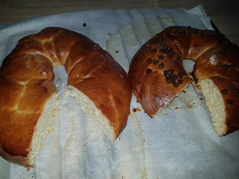 Cliquez pour zoomer ! Brioche tressée à la mie filante Thermomix par agathetom
