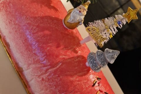 Cliquez pour zoomer ! Bûche citron et framboises Thermomix par Maudus