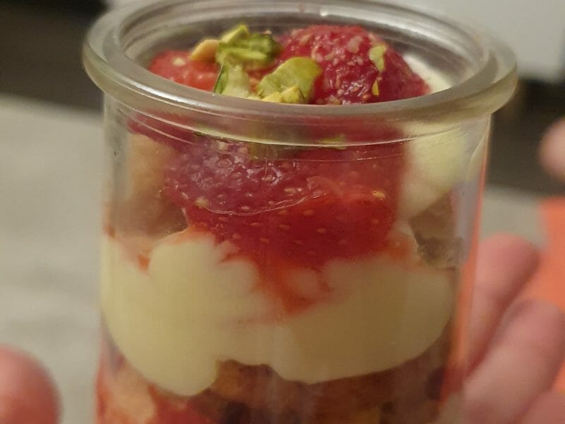 Cliquez pour zoomer ! Tarte aux fraises destructurée Thermomix par fifibhj