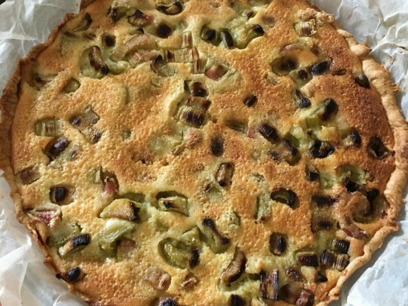 Cliquez pour zoomer ! Tarte à la rhubarbe Thermomix par Caromomix