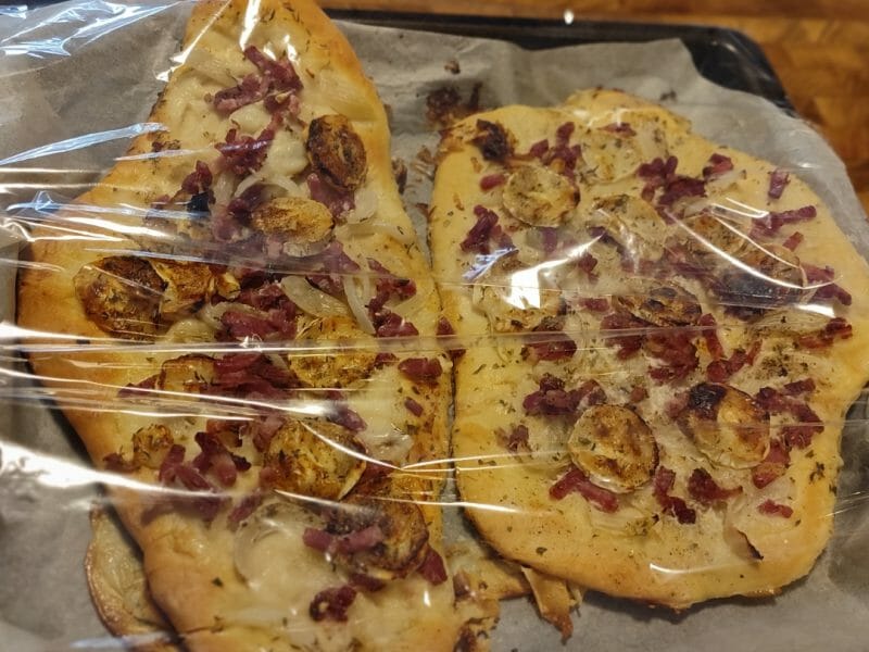 Cliquez pour zoomer ! Fougasse chèvre et lardons Thermomix par silva1608