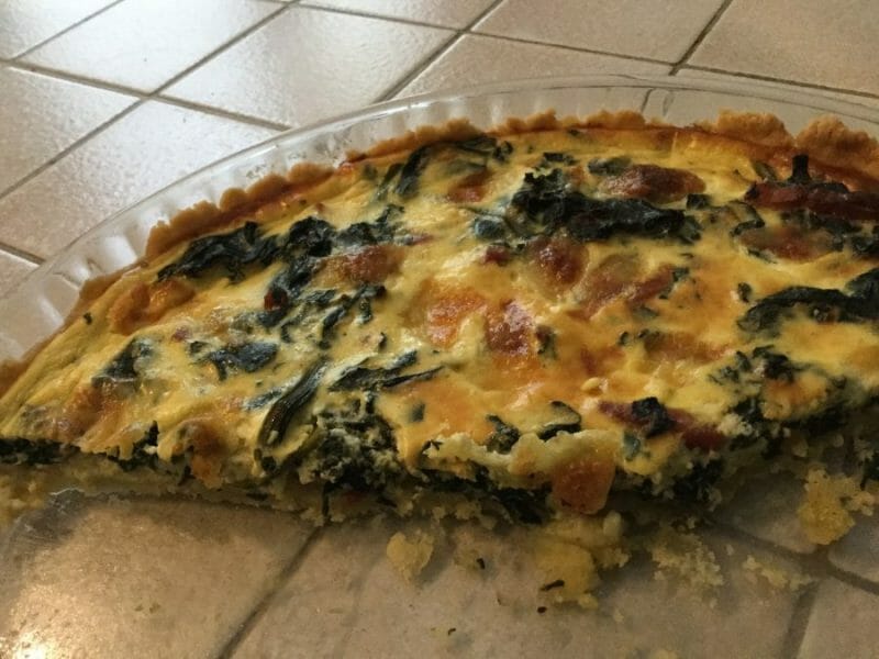 Cliquez pour zoomer ! Quiche au vert de blettes Thermomix par chocolatitine