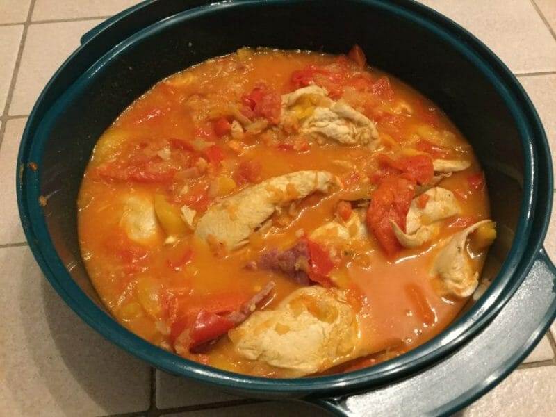 Cliquez pour zoomer ! Poulet au chilindrón Thermomix par chocolatitine