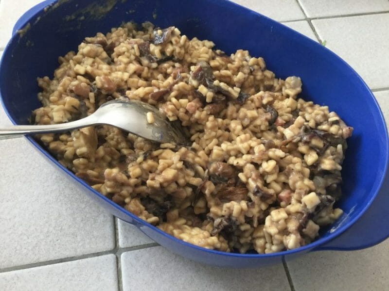 Cliquez pour zoomer ! Risotto de crozets et champignons Thermomix par chocolatitine