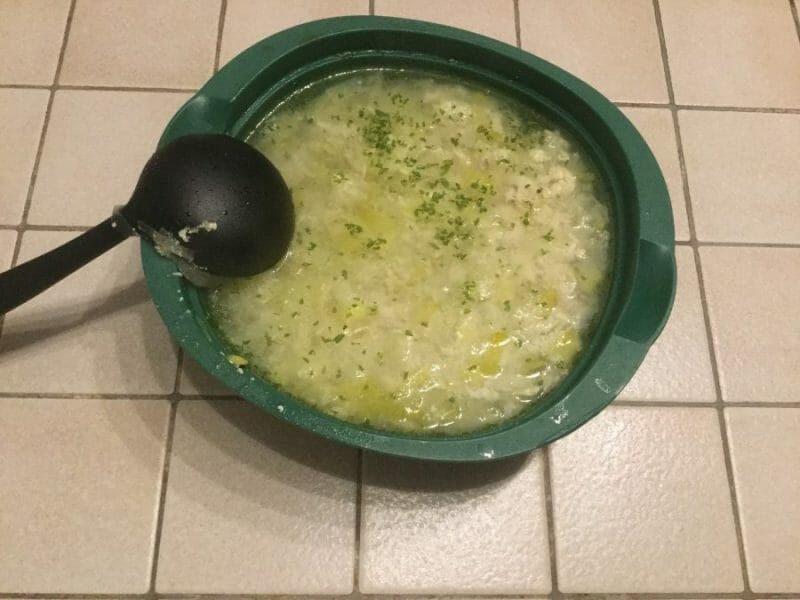 Bouillon Chinois, poulet et poireaux au Thermomix Cookomix