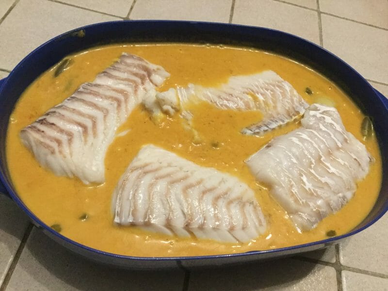 Cliquez pour zoomer ! Curry de poisson au lait de coco Thermomix par chocolatitine