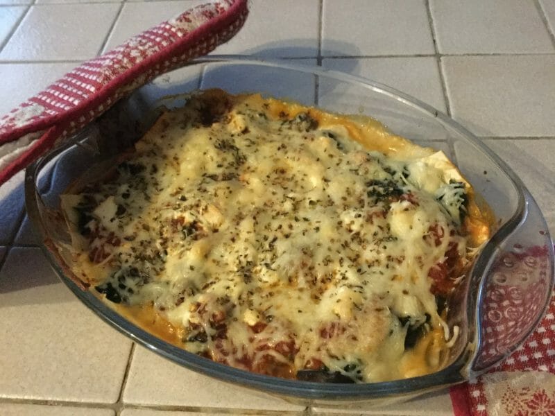 Cliquez pour zoomer ! Lasagnes épinards et chèvre Thermomix par chocolatitine