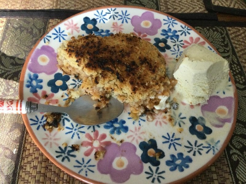 Cliquez pour zoomer ! Crumble au kaki Thermomix par chocolatitine